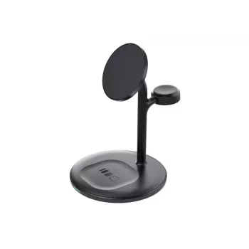 Green Cell MSST-GC-3IN1-B carregador para dispositivos móveis auscultadores, headset, smartphone, smartwatch preto carregamento sem fios automóvel
