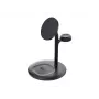 Green Cell MSST-GC-3IN1-B carregador para dispositivos móveis auscultadores, headset, smartphone, smartwatch preto carregamento sem fios automóvel