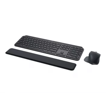 Logitech MX Keys Combo for Business - conjunto teclado e rato - retroiluminado - sem fios - Bluetooth LE - QWERTY - GB - grafite