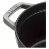 Staub La Cocotte redonda de ferro fundido 26 cm, cinzento grafite