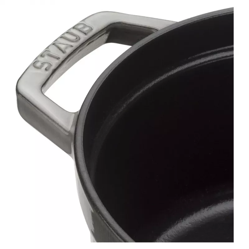 Staub La Cocotte redonda de ferro fundido 26 cm, cinzento grafite
