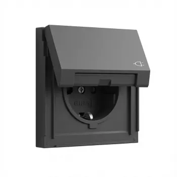 Tomada Schuko Gira TX_44 antracite modelo 445467