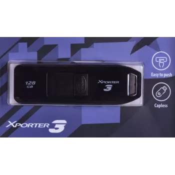 Pen drive PATRIOT Xporter 128 GB USB Type-A 3.2 Gen 1 (80 MB/s) Slider preto