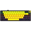 Teclado de gaming mecânico LORGAR KBP70MW 65% preto amarelo layout EN