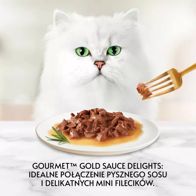 GOURMET Gold Sauce Delight vaca - comida húmida para gatos - 85 g