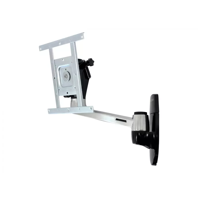 Suporte de parede Ergotron LX HD Swing Arm - conjunto de montagem (braço articulado, botão rotativo) para TV (inclinação e rotação) - alumínio - tamanho do ecrã: até 106,7 cm (até 106,70 cm (42)) - acessórios de montagem