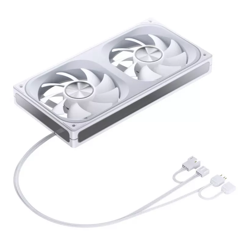 Ventoinha Jonsbo ZA-240, PWM, ARGB - 240 mm, branco