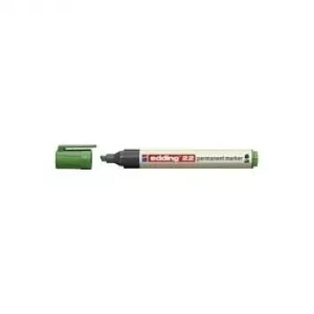 Marcador permanente Edding 22 EcoLine ponta biselada verde