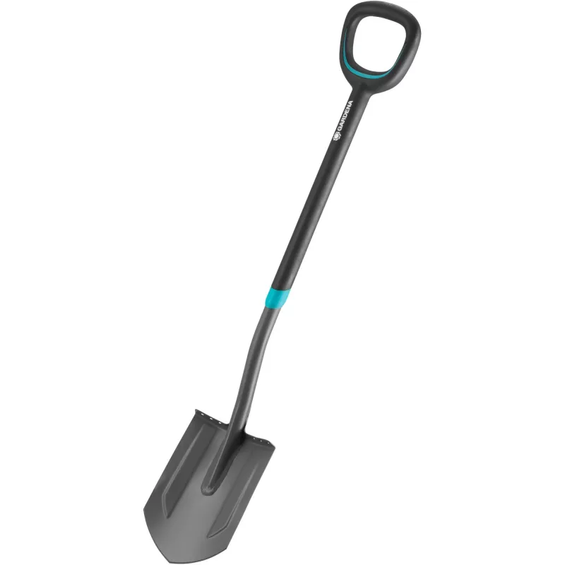 Gardena 17012-20 – Pá de drenagem – aço – preto – em D – monocromático