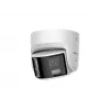 Câmara de vigilância IP Hikvision DS-2CD2346G2P-ISU/SL 4MP Turret, objetiva 2,8 mm, campo de visão 180°, IR 30 m, IP67, PoE/DC