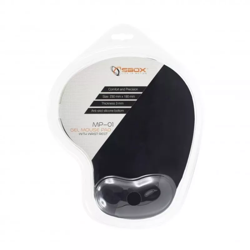 Sbox MP-01B tapete de rato de gel preto
