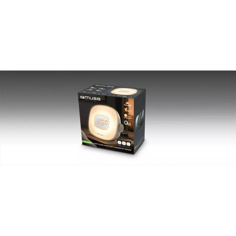 Rádio pessoal Muse ML-198 CR sintonizador FM auto-scan visor LED