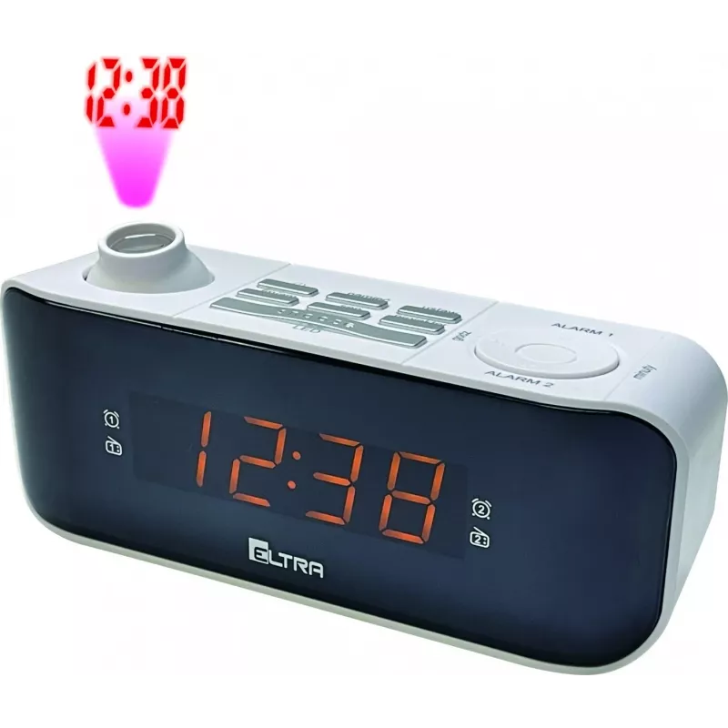 Rádio-despertador Eltra Clockradio Kasia (Kate) com projetor, preto