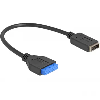Cabo USB DeLOCK ficha macho-conector fêmea para USB Type-E Key A interno 25 cm
