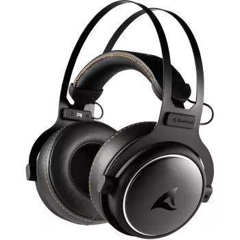 Sharkoon SKILLER SGH50 headset com fios de arco de cabeça gaming preto