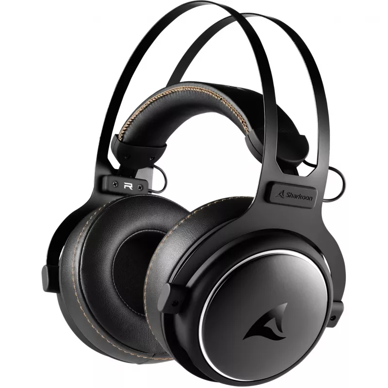 Sharkoon SKILLER SGH50 headset com fios de arco de cabeça gaming preto