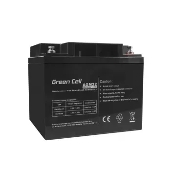 Bateria UPS Green Cell AGM22 — chumbo-ácido, selada, 12 V, 40 Ah (VRLA), 170 × 165 × 197 mm, 12,1 kg
