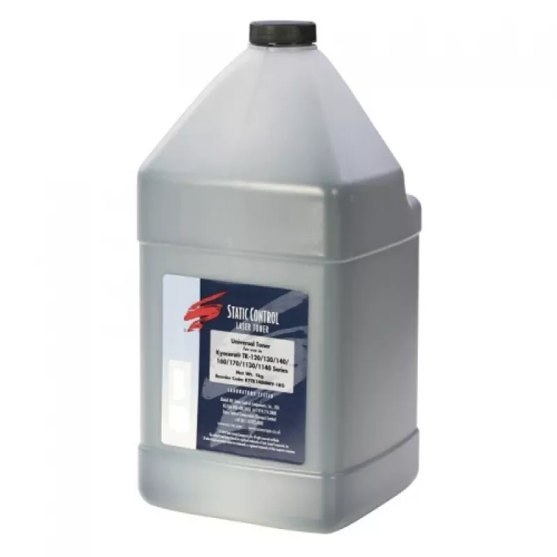 Toner em pó Static Control para cartuchos Kyocera TK-18/TK-130/TK-140/TK-160, 1 kg, preto