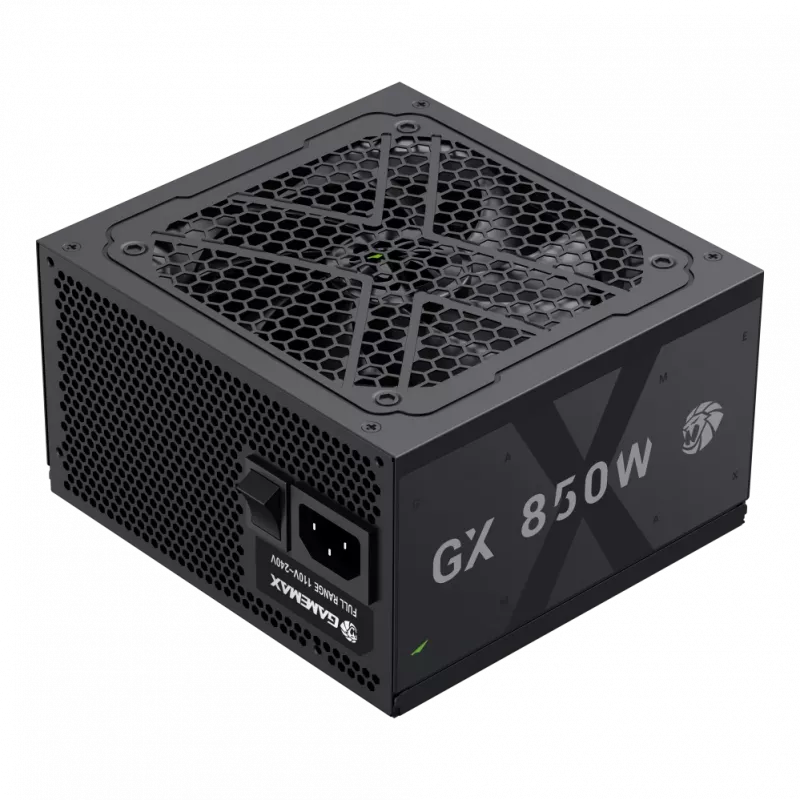 Fonte de alimentação Gamemax, 80 PLUS, Gold | GX 850GF | 850 W