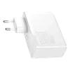 Carregador de viagem Baseus GaN2 Pro Quick 2x USB + 2x USB-C, 100W, EU (Branco)