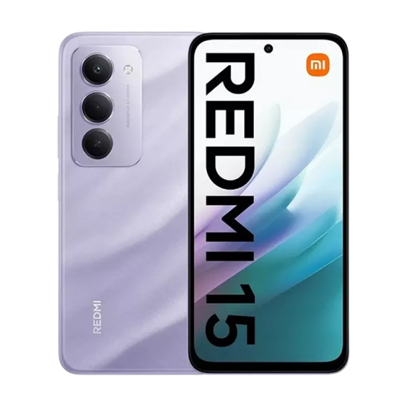 Xiaomi Redmi 15 4G (128GB, Viola Sabbioso, 6,90 polegadas, Dual-SIM Hybrid, 4G), Smartphone, violeta