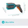 Bico de pulverização de água para jardim Gardena 18850-20 Preto Verde Cinzento Laranja Largura 77 mm Profundidade 277 mm Altura 182 mm