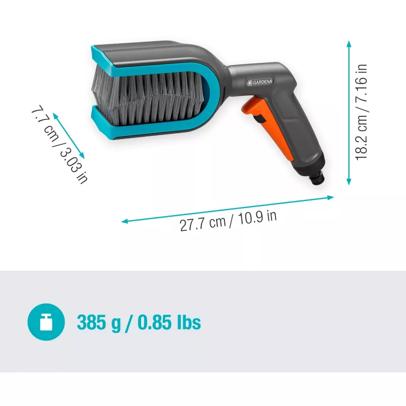 Bico de pulverização de água para jardim Gardena 18850-20 Preto Verde Cinzento Laranja Largura 77 mm Profundidade 277 mm Altura 182 mm