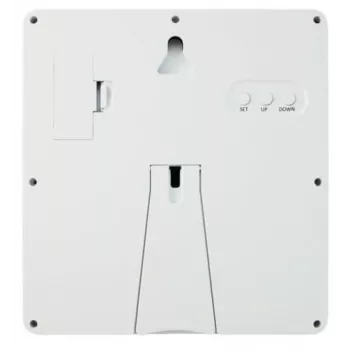 Moldura digital TFA Geemarc Viso 5 com despertador por rádio, branco