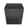 Caixa de PC NATEC Helix Mini Tower preto — microATX/Mini-ITX, 3×3,5 polegadas + 5×2,5 polegadas, GPU 33 cm, ligações USB-C/USB-A