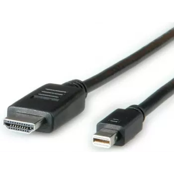 ROLINE - cabo de vídeo/áudio - DisplayPort / HDMI - 30 AWG - Mini DisplayPort (macho) - HDMI, 19 pinos (macho) - 4,5 m - blindado - preto (11.04.5793)