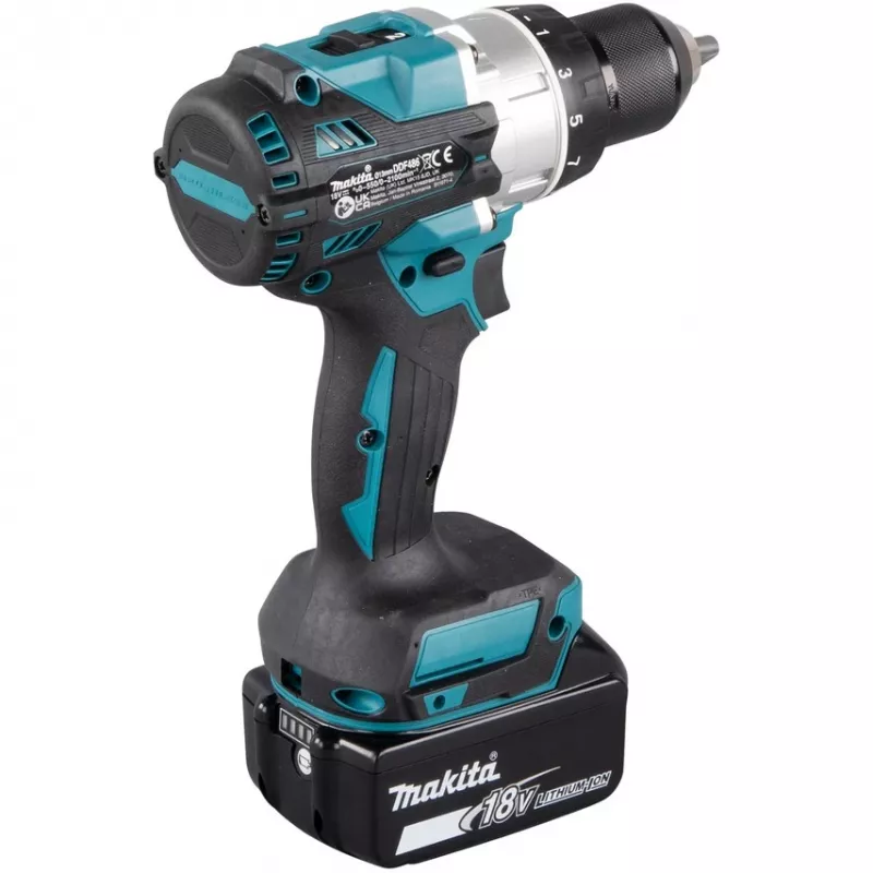 Makita DDF486RTJ Berbequim 2100 rpm 2,6 kg Preto, Azul