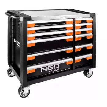 Armário de oficina NEO tools PRO 12 gavetas 84-225, armazenamento robusto em aço para ferramentas