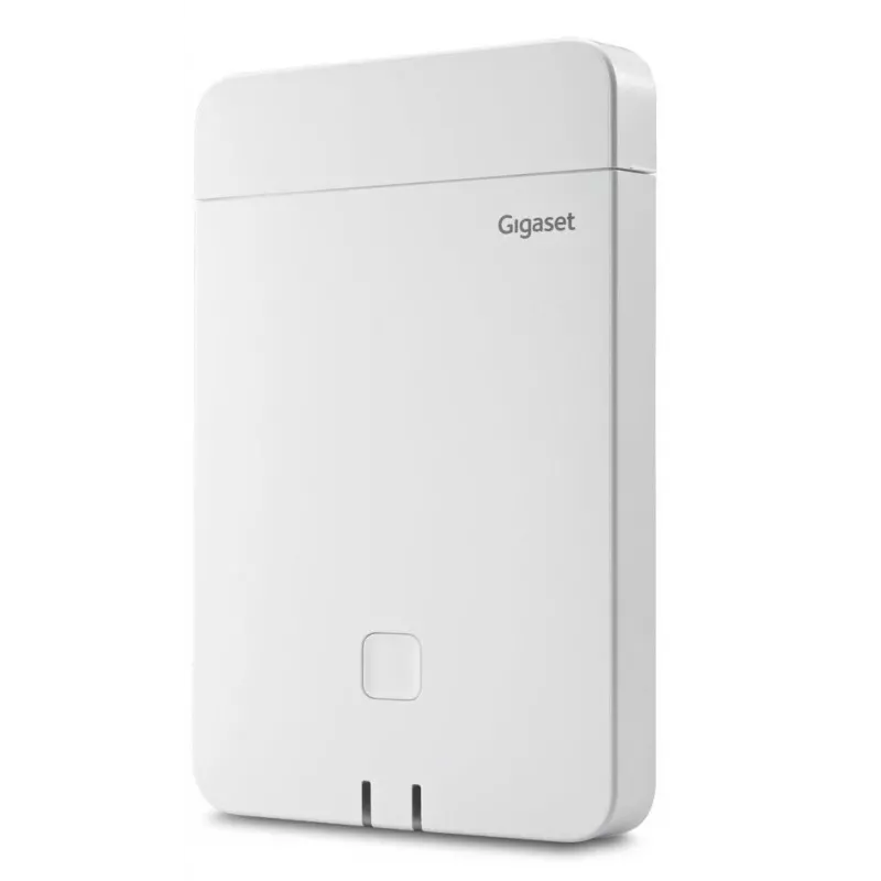 Estação base DECT Gigaset N770 IP Pro – 120 canais, HTTPS/SIPS/SRTP/SSL/TLS, interior 50 m, exterior 300 m, branca