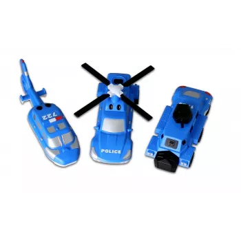 Conjunto de veículos Popular Playthings Mix or Match Vehicles Police