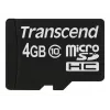 Cartão de memória flash Transcend 4GB MicroSDHC Classe 10 TS4GUSDC10