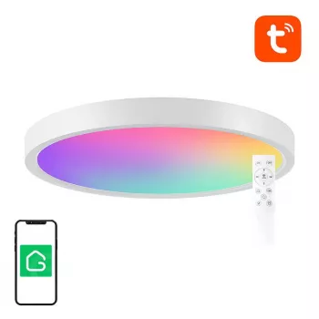 Lâmpada de teto inteligente 30cm WiFi/Bluetooth 16M RGBCW Gosund LB12 1920lm Tuya + comando.