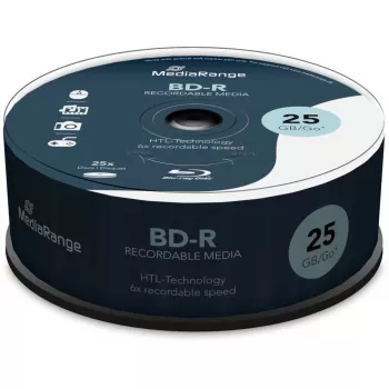 BD-R virgem MediaRange MR514 25 GB 25 unid.