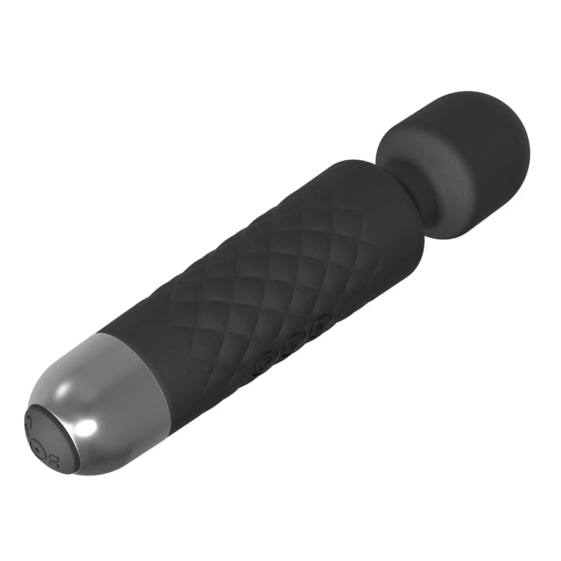 Massageador de clítoris Erolab Wand-M preto — recarregável, à prova de água