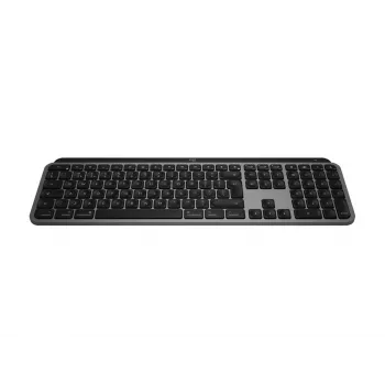 Teclado Logitech MX Keys S para Mac de escritório RF Wireless + Bluetooth QWERTZ alemão alumínio branco