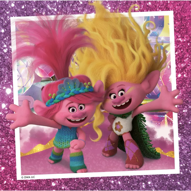 Puzzle infantil Trolls 3 (3x 49 peças)