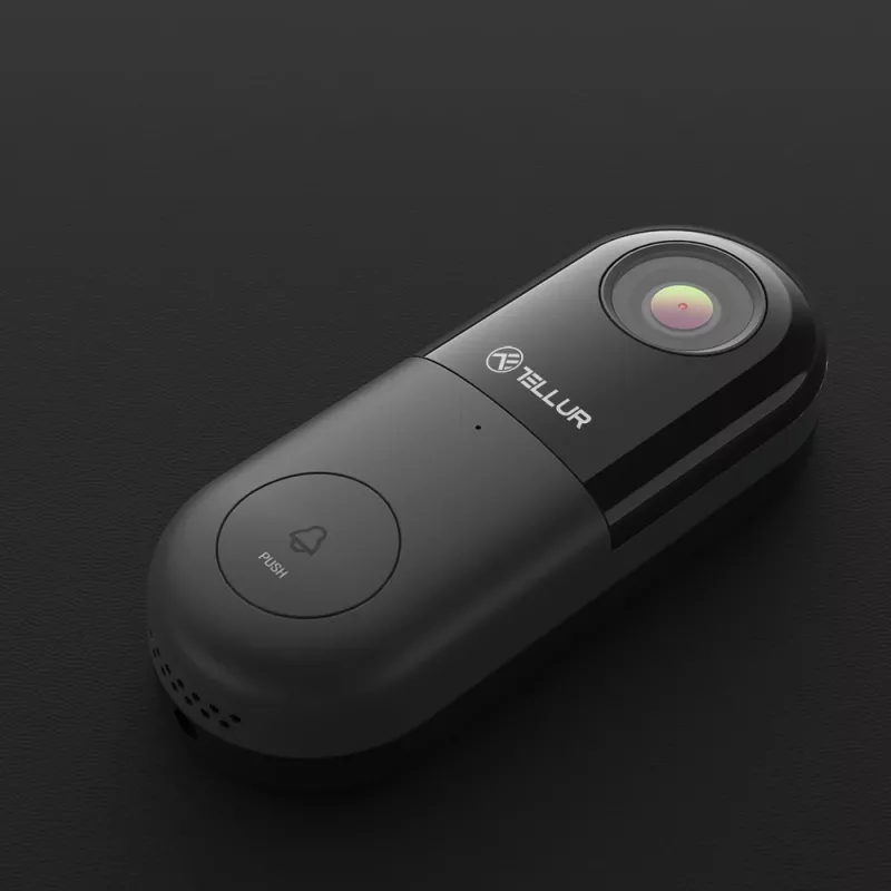 Campainha de vídeo Tellur T-MLX46892 1080P com fios sensor de movimento PIR