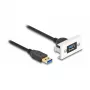 Módulo DeLOCK Easy 45 SuperSpeed USB USB 3.2 Gen 1 USB Type-A fêmea para macho 1m