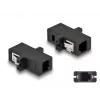 Acoplamento de fibra ótica DeLOCK MTRJ conector fêmea para MTRJ conector fêmea preto