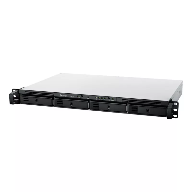 Synology RackStation RS422+ Servidor NAS/Armazenamento Rack (1U) Ryzen Embedded R1600 2 GB DDR4 DSM Preto