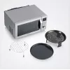 Micro-ondas combinado SEVERIN MW 7918, aparelho de instalação livre, 25 L, 900 W, visor LED, prateado