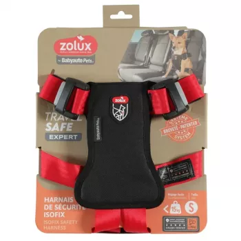 Arnês para cão ZOLUX TRAVEL SAFE S, tamanho S, vermelho