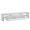 Cama Meble TORO 200 móvel de TV, cinzento/branco brilhante