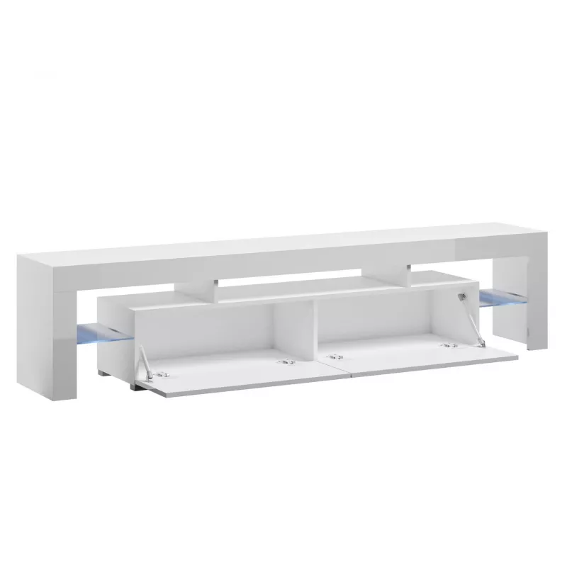 Cama Meble TORO 200 móvel de TV, cinzento/branco brilhante