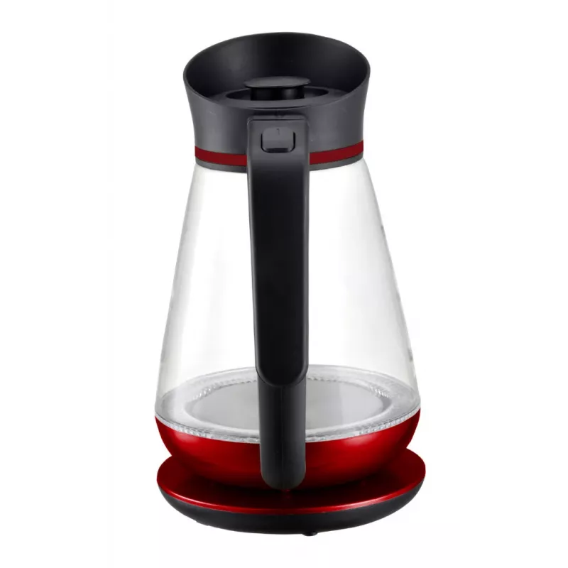 Chaleira elétrica PRIME3 1,5 L 2200 W vermelha transparente