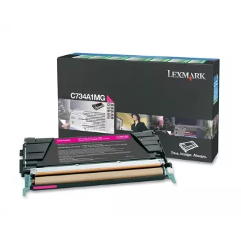 Lexmark - Cartucho de toner - 1 x magenta - 6000 páginas - LRP / LCCP (0C734A1MG)